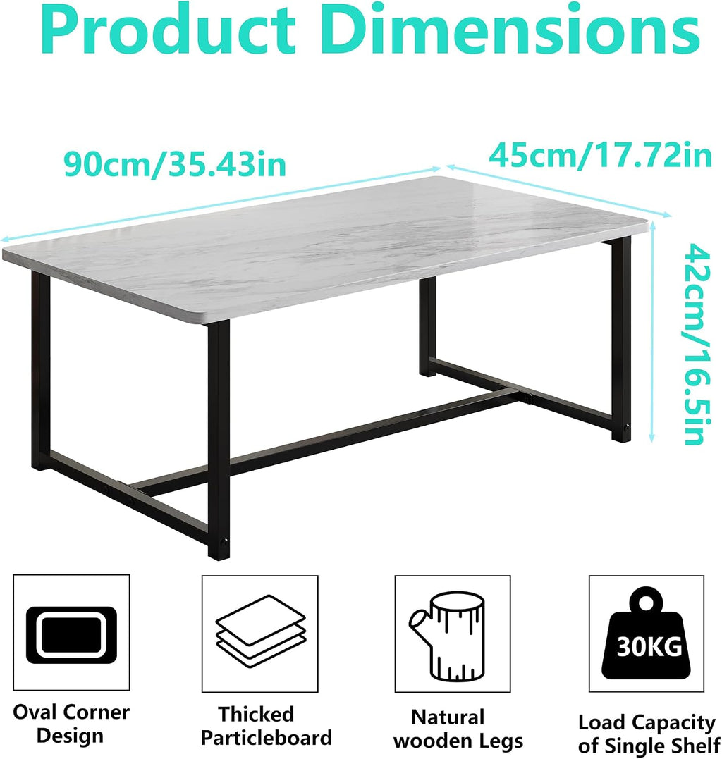 Rectangular Coffee Table with Storage