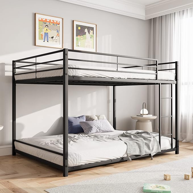 Full Over Full Metal Bunk Bed Frame