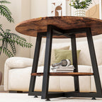Round Coffee Table with Storage